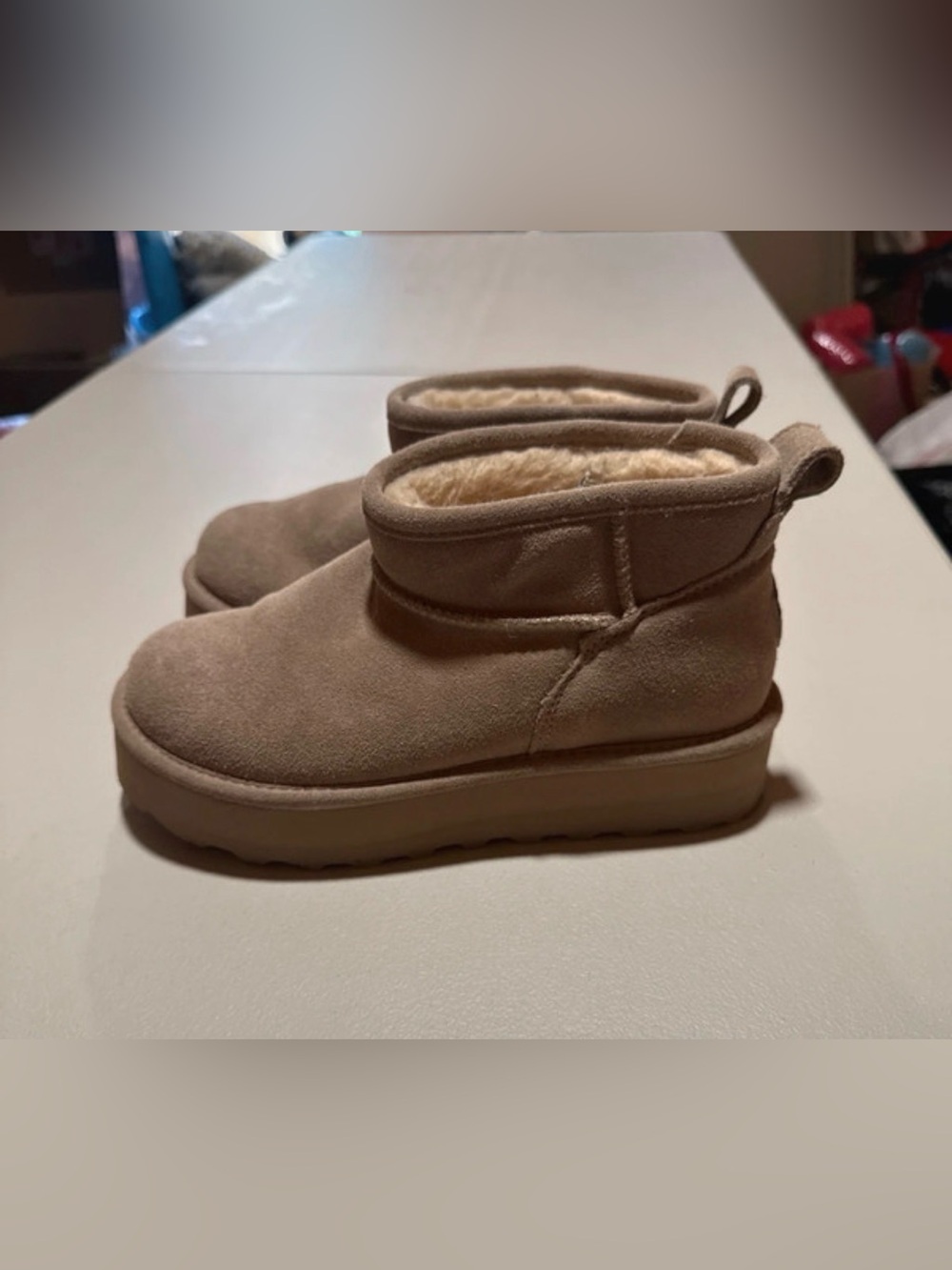 Women’s  Cozy Faux-Suede Winter Booties - Taupe